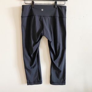 Lululemon Wunder Under Black Crop Size 8